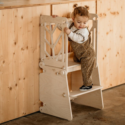 Torre Montessori fácil de subir y bajar